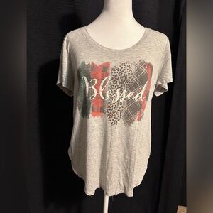 Maurices “Blessed” size M, t-shirt. 95% rayon, 5% spandex, used condition